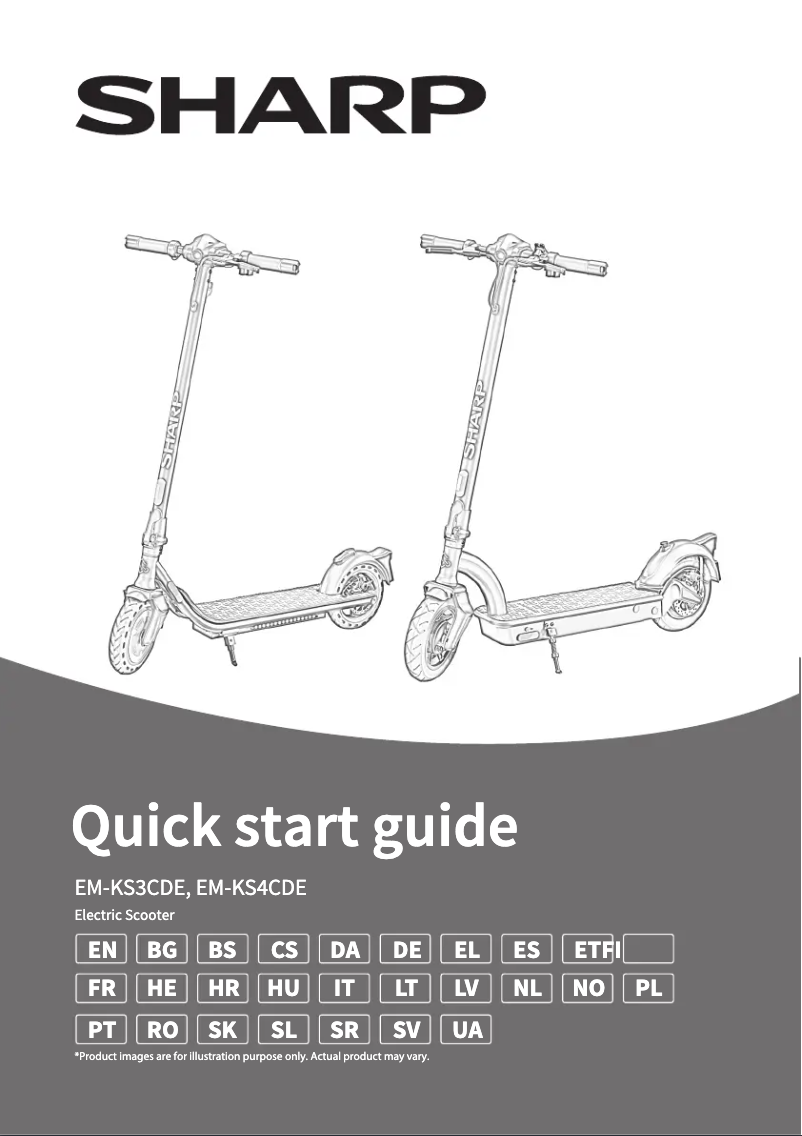 Página 1 del manual Guía de inicio rápido Sharp EM-KS4CDE
