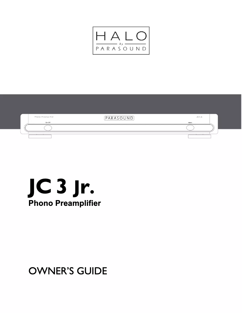 Image de la première page du manuel de l'appareil Halo JC 3 Jr.