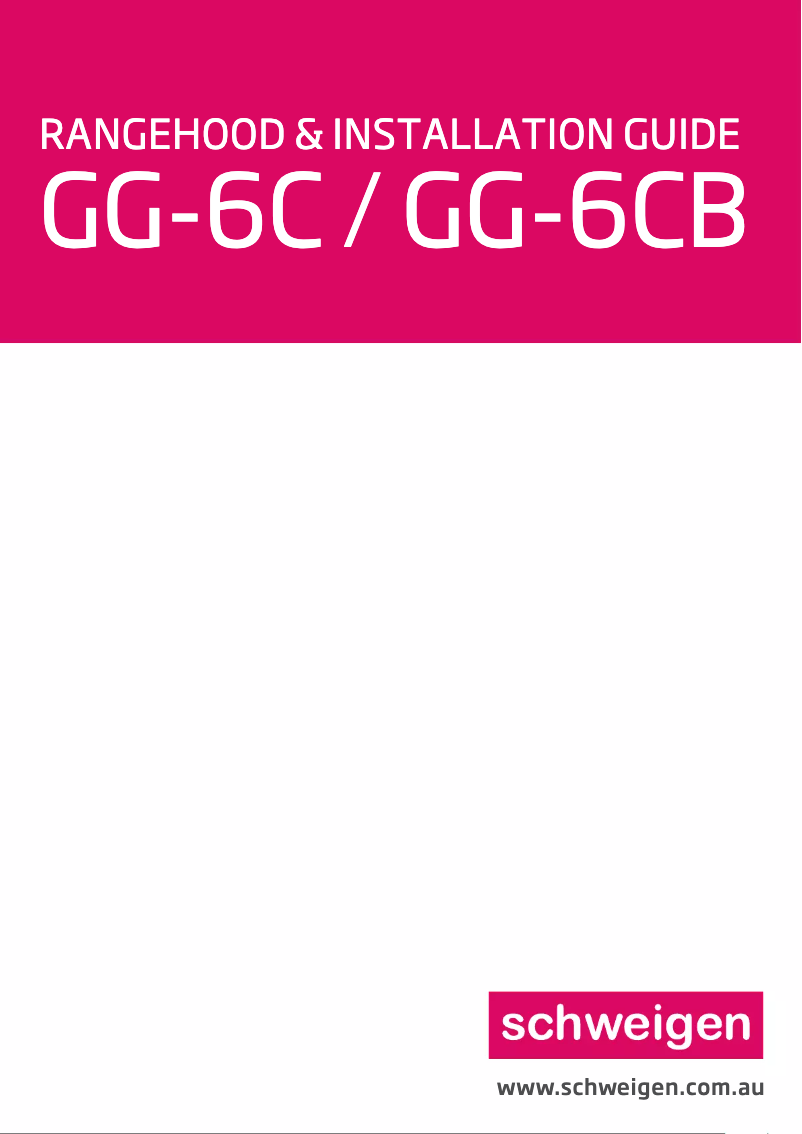 Page 1 de la notice Manuel utilisateur Schweigen GG-6CB