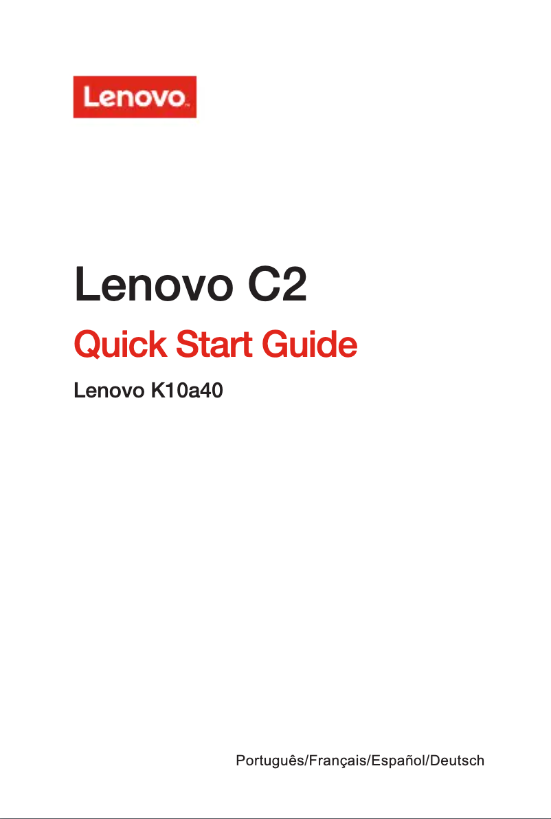 Page 1 de la notice Manuel utilisateur Lenovo Vibe C2