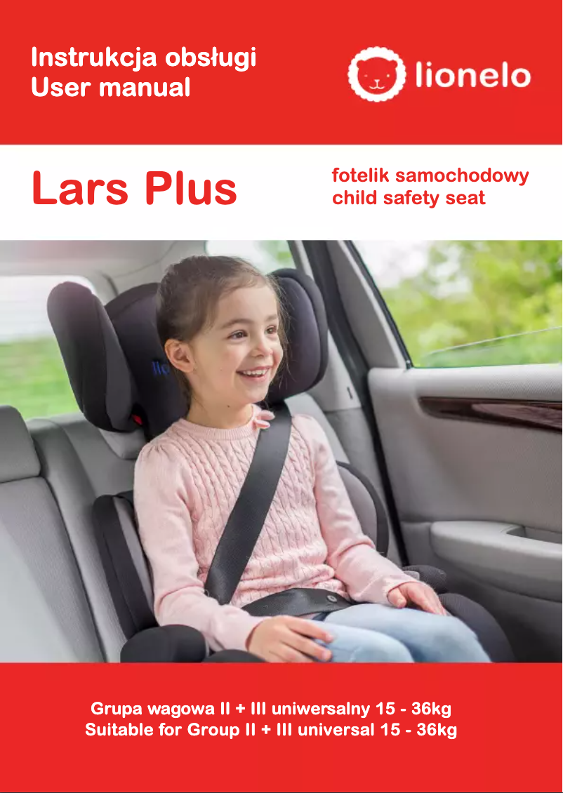 Page 1 de la notice Manuel utilisateur Lionelo Lars Plus