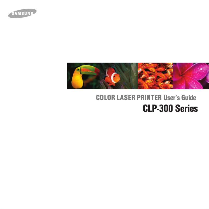 Page 1 de la notice Manuel utilisateur Samsung CLP-300N