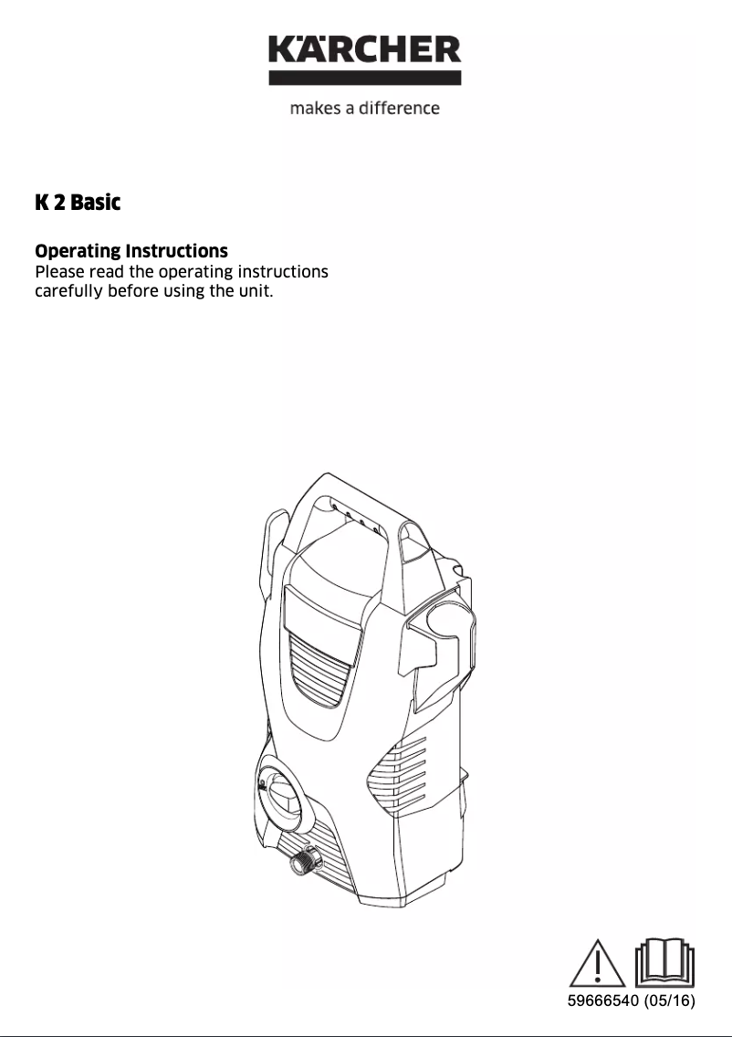 Página 1 del manual Manual de usuario Kärcher K 2 Basic