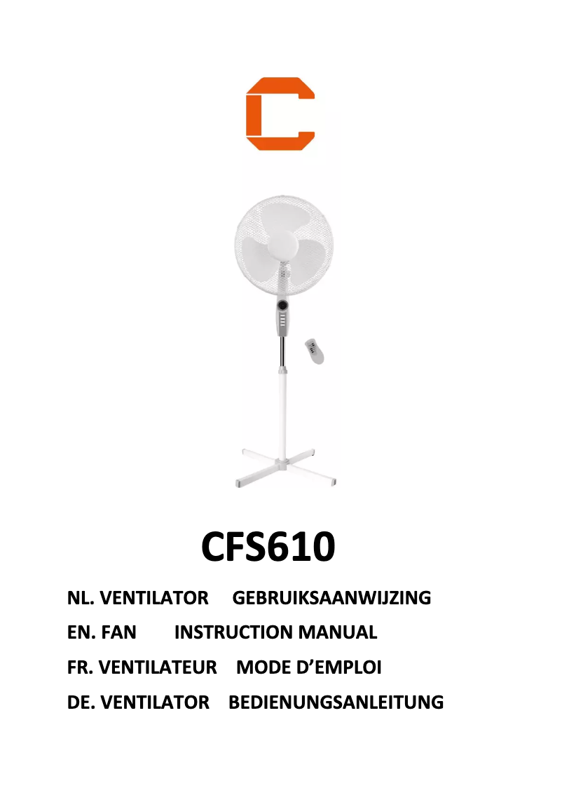 Image de la première page du manuel de l'appareil CFS610