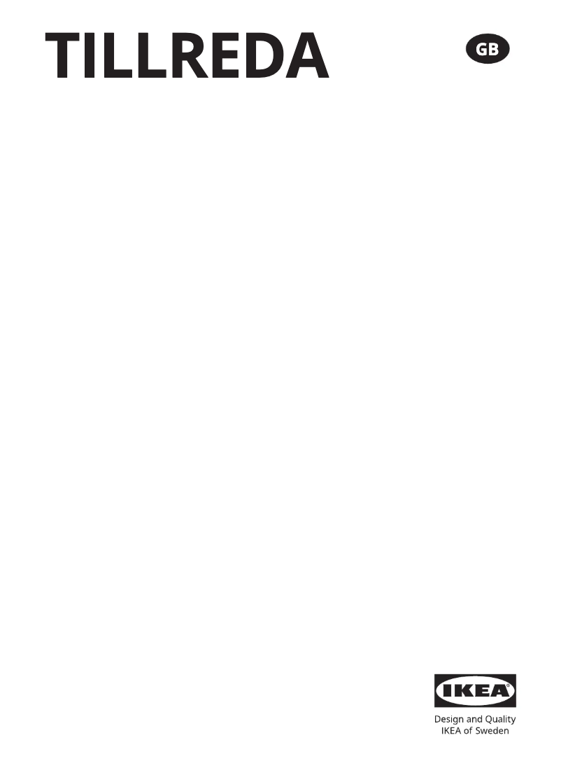 Image de la première page du manuel de l'appareil TILLREDA 804.933.62