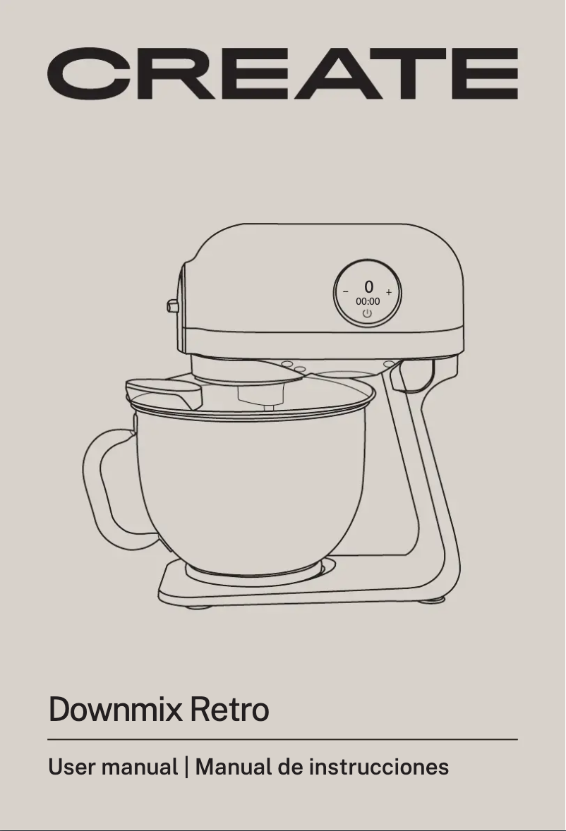 Page 1 de la notice Manuel utilisateur Create DOWNMIX RETRO