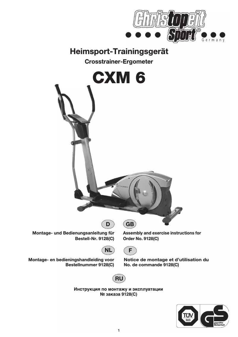 Page n°1 - Manuel utilisateur Christopeit CXM 6