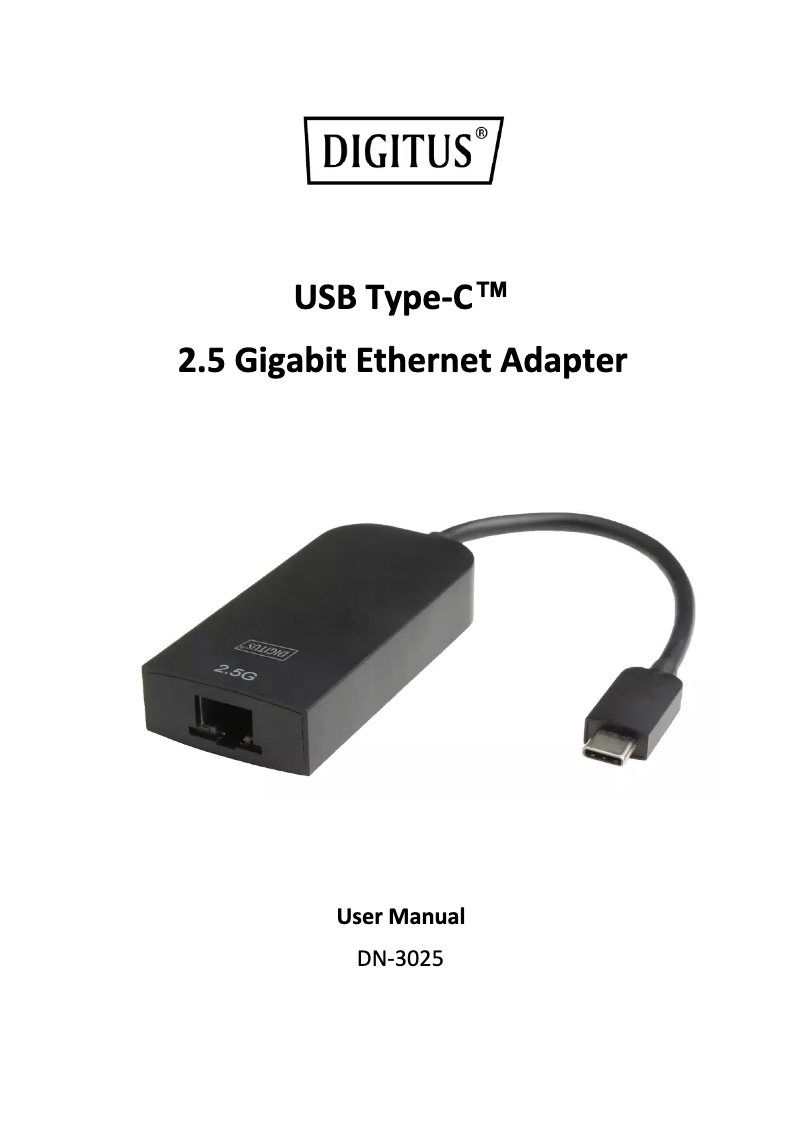 Page n°1 - Manuel utilisateur Digitus DN-3025