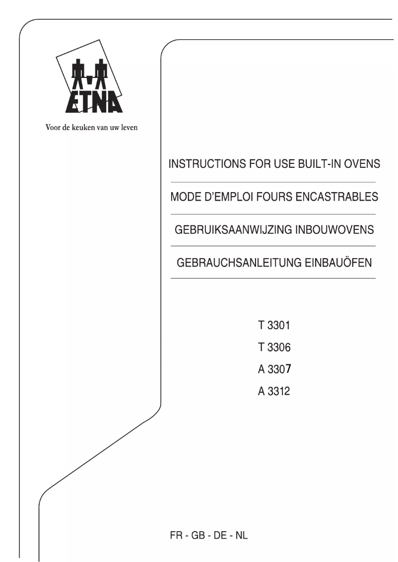 Page 1 de la notice Manuel utilisateur Etna T 3306 FT