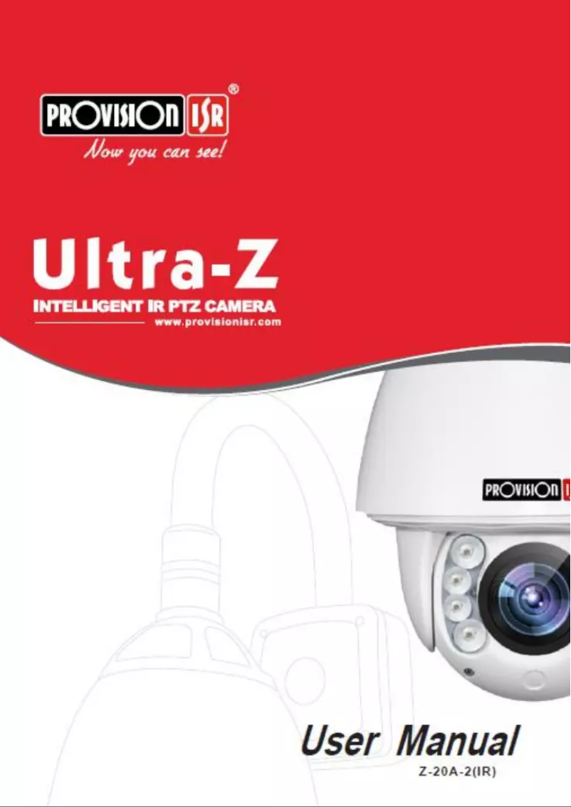 Page n°1 - Manuel utilisateur Provision-ISR Z-20A-2(IR)