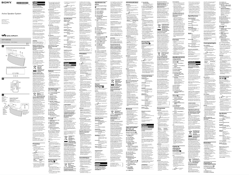 Página 1 del manual Manual de usuario Sony Walkman RDP-NWD300