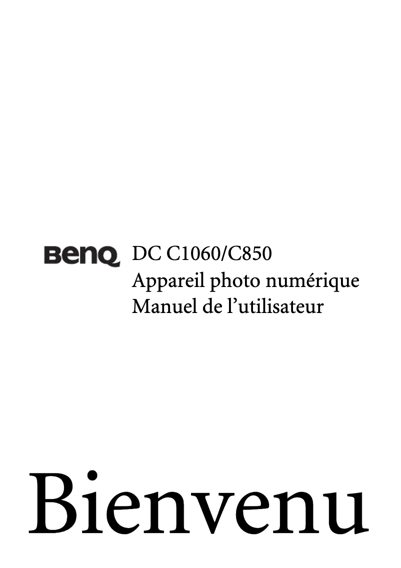 Página 1 del manual Manual de usuario BenQ DC C850