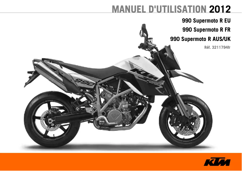 Página 1 del manual Manual de usuario KTM 990 Supermoto R (2012)