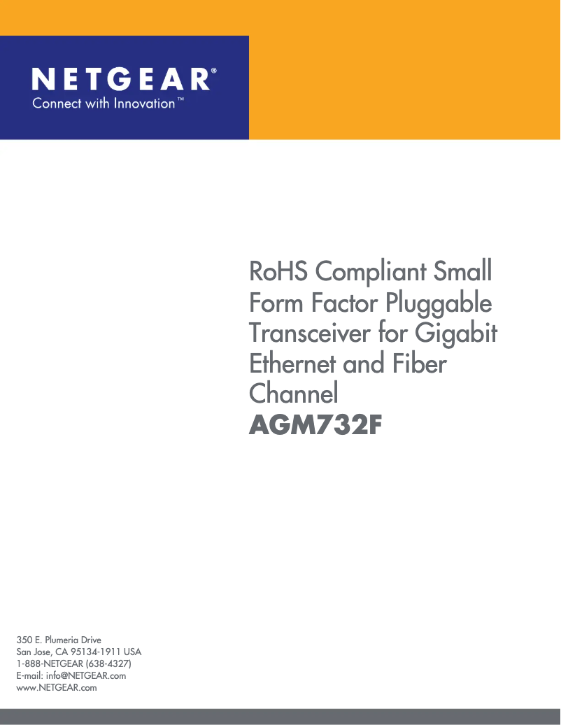 Page n°1 - Fiche technique Netgear AGM732F