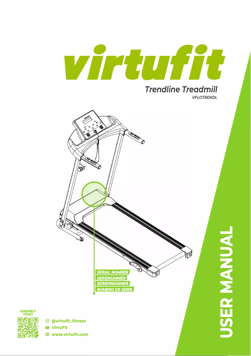 Page n°1 - Manuel utilisateur VirtuFit Trendline