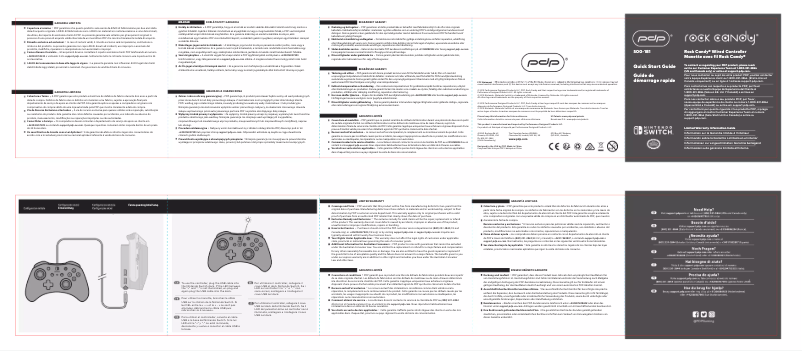 Page 1 de la notice Manuel utilisateur PDP Rock Candy 500-181
