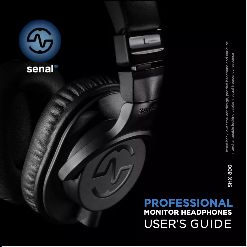Page n°1 - Manuel utilisateur Senal SHX-800