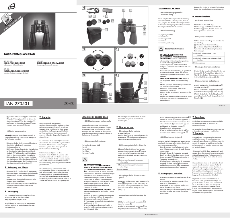 Image de la première page du manuel de l'appareil IAN 273531