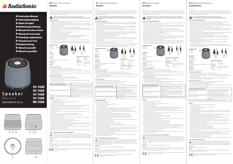 Page 1 de la notice Manuel utilisateur TriStar SK-1526