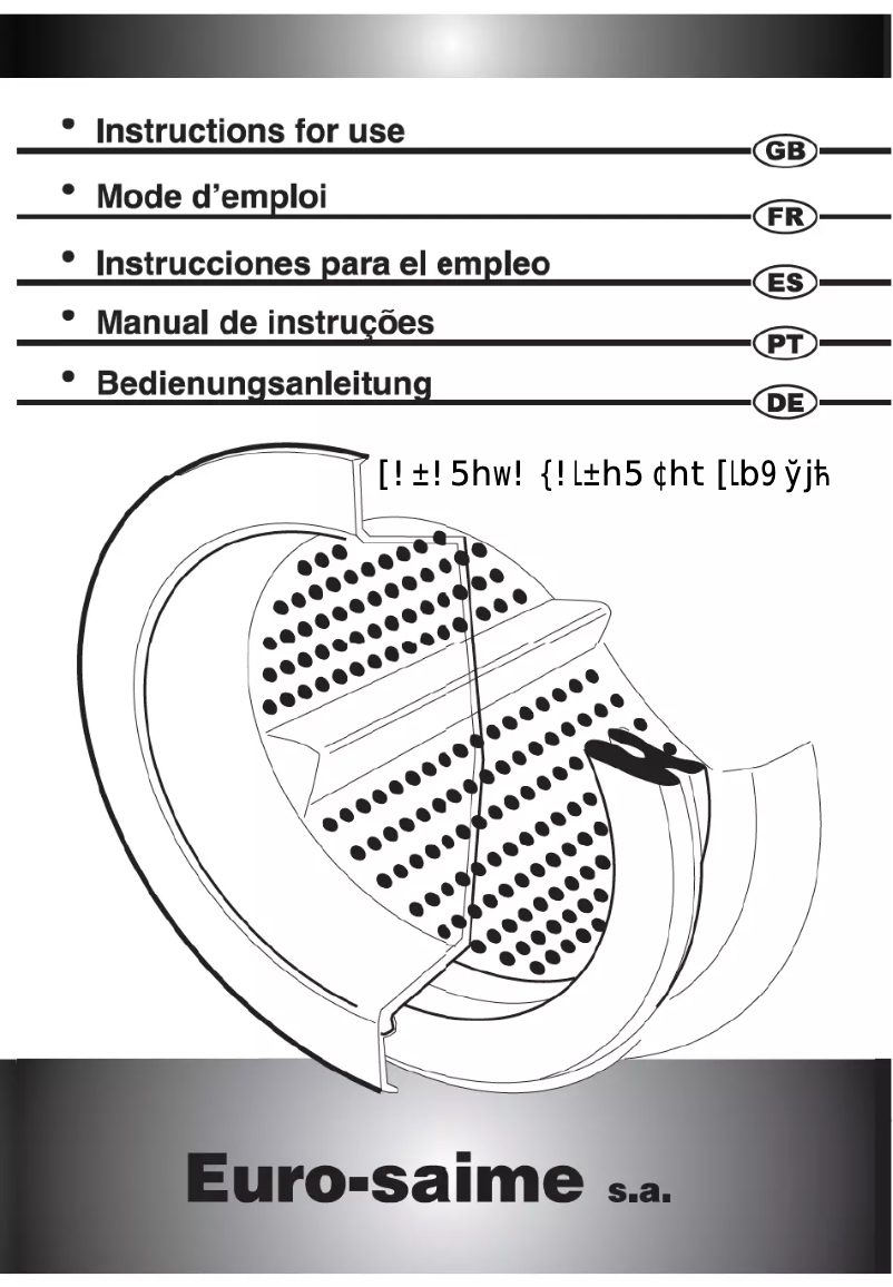 Image de la première page du manuel de l'appareil Top Line 603