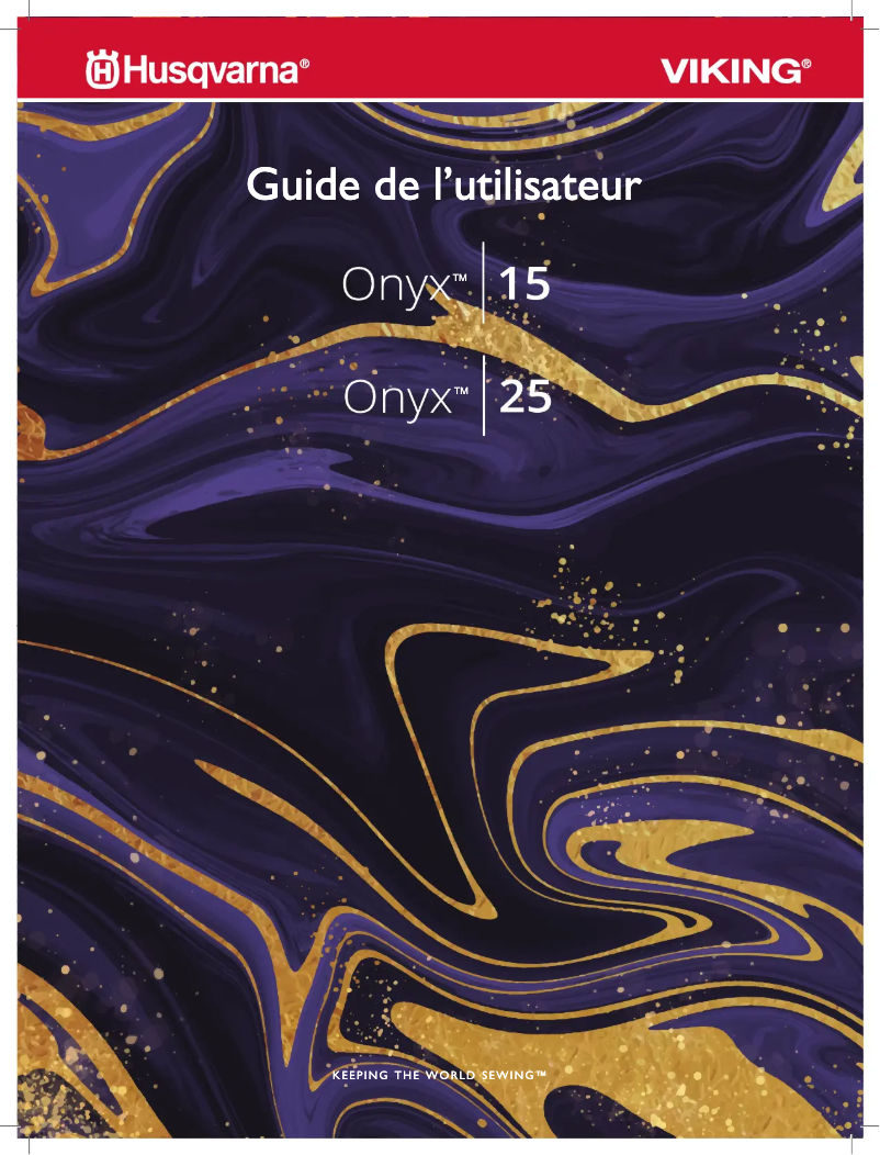 Página 1 del manual Manual de usuario Husqvarna-Viking Onyx 25