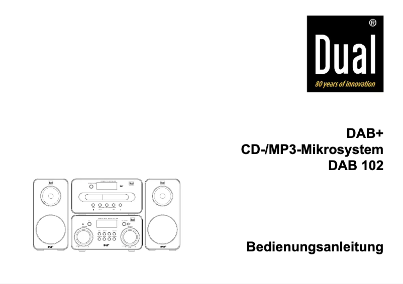 Page 1 de la notice Manuel utilisateur Dual DAB 102