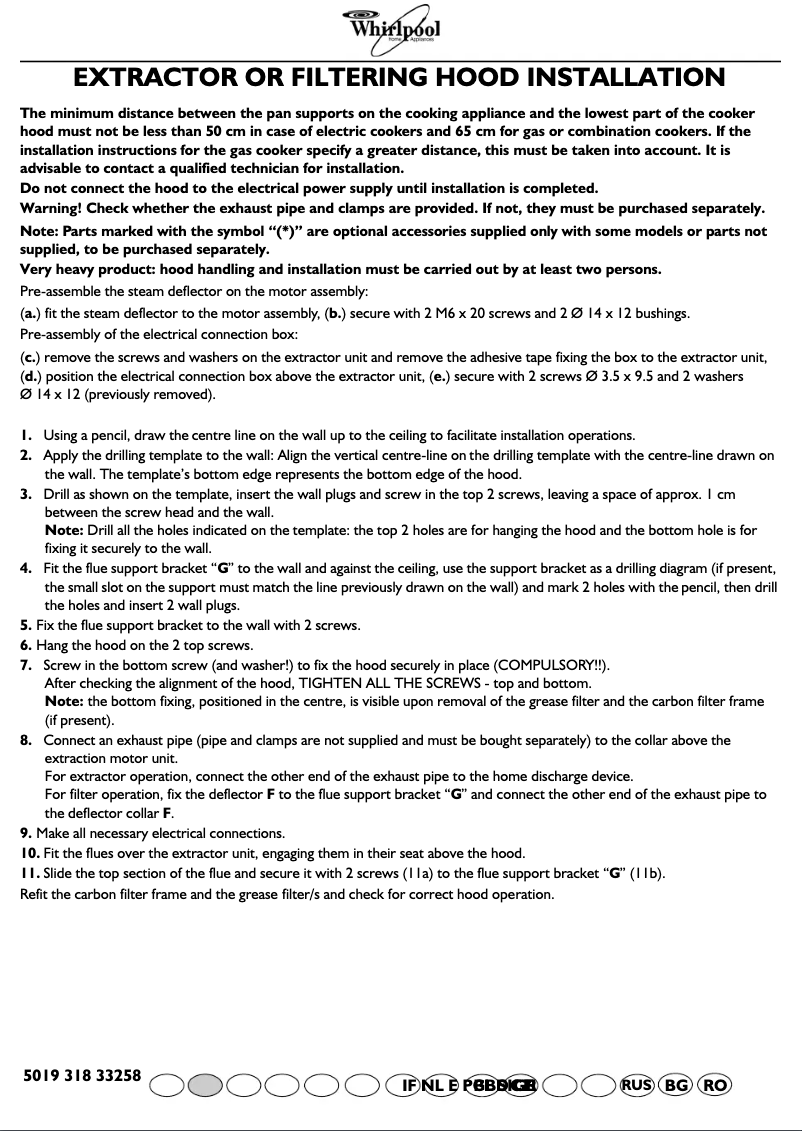 Page n°1 - Mode d'emploi Whirlpool AKR 694 IX