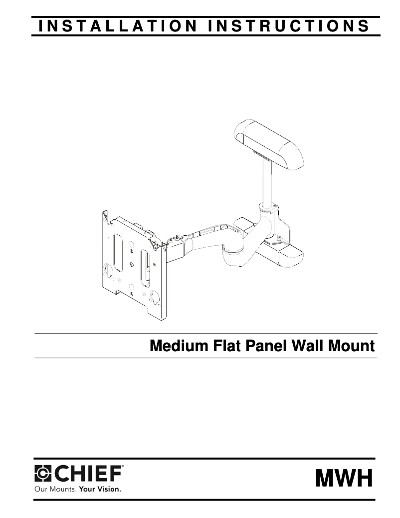 Page n°1 - Manuel utilisateur Chief MWH6045B