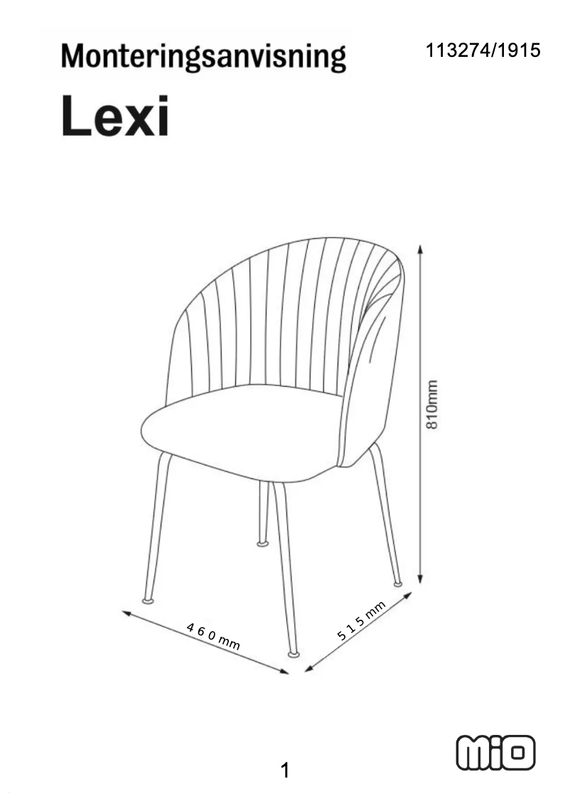 Page n°1 - Manuel utilisateur Mio Lexi