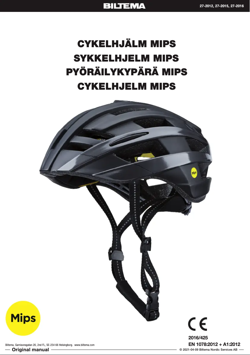 Imagen de la primera página del manual del dispositivo 27-2012