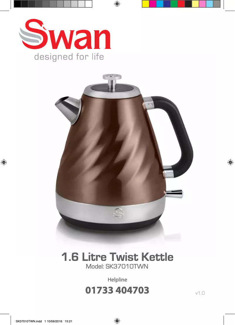 Page 1 de la notice Manuel utilisateur Swan SK37010TWN