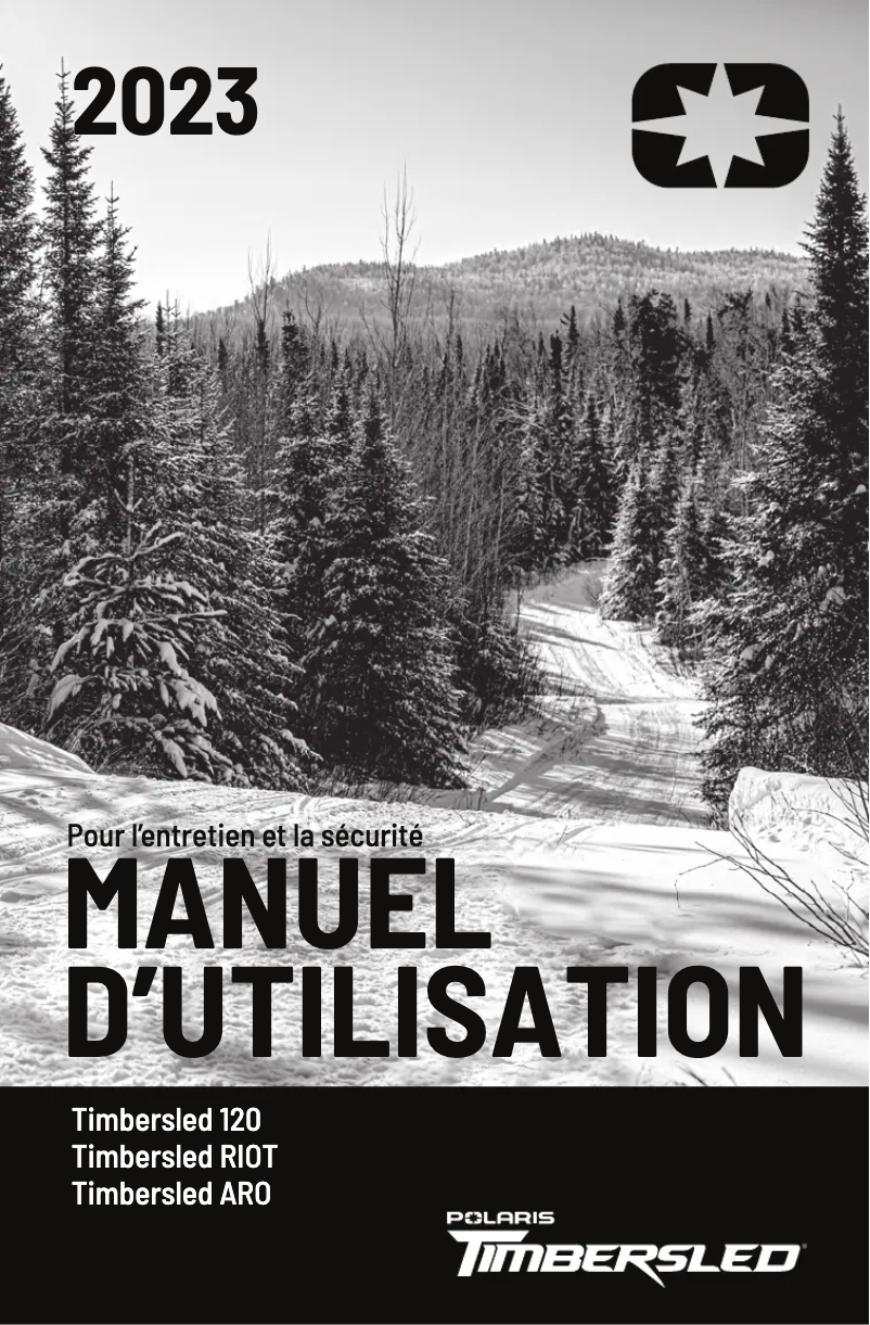 Page 1 de la notice Manuel utilisateur Timbersled RIOT 3 S Pro (2023)