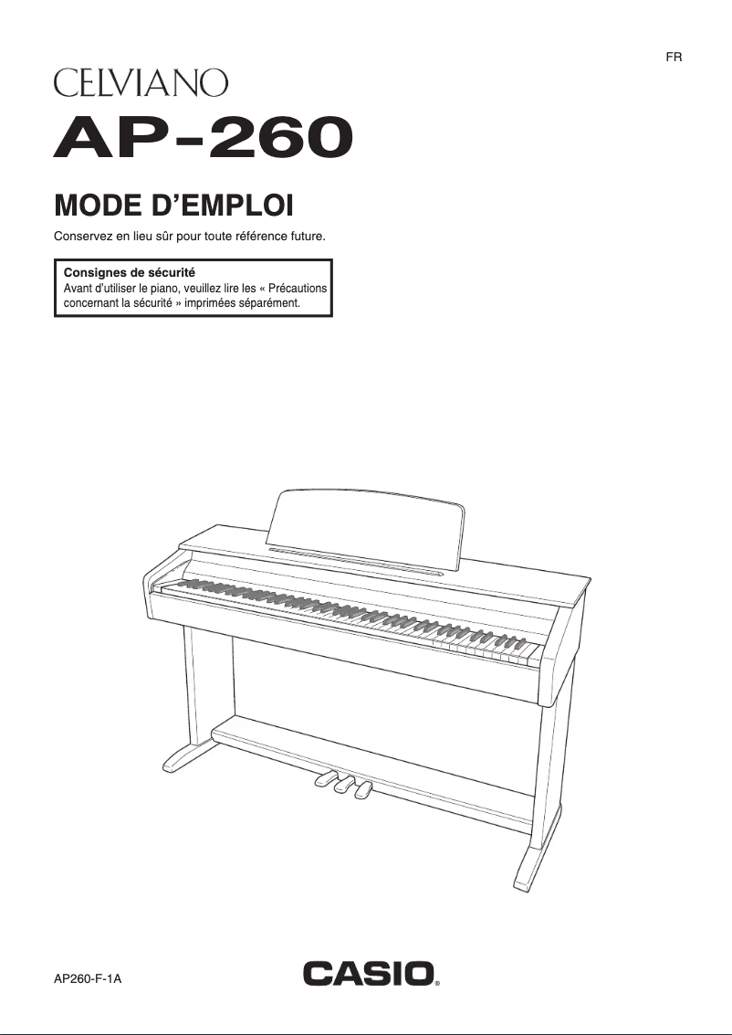 Image de la première page du manuel de l'appareil Celviano AP-260