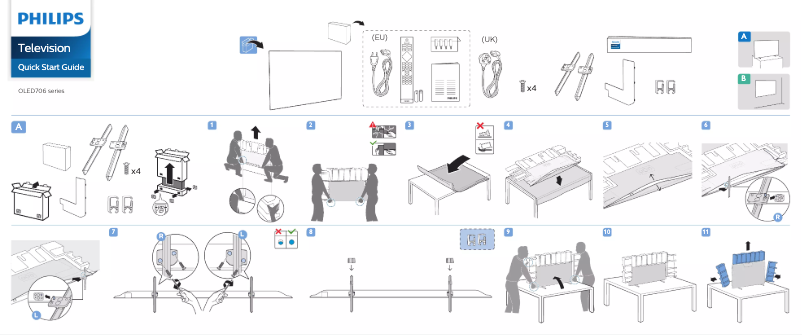 First page image of the manual for 65OLED706