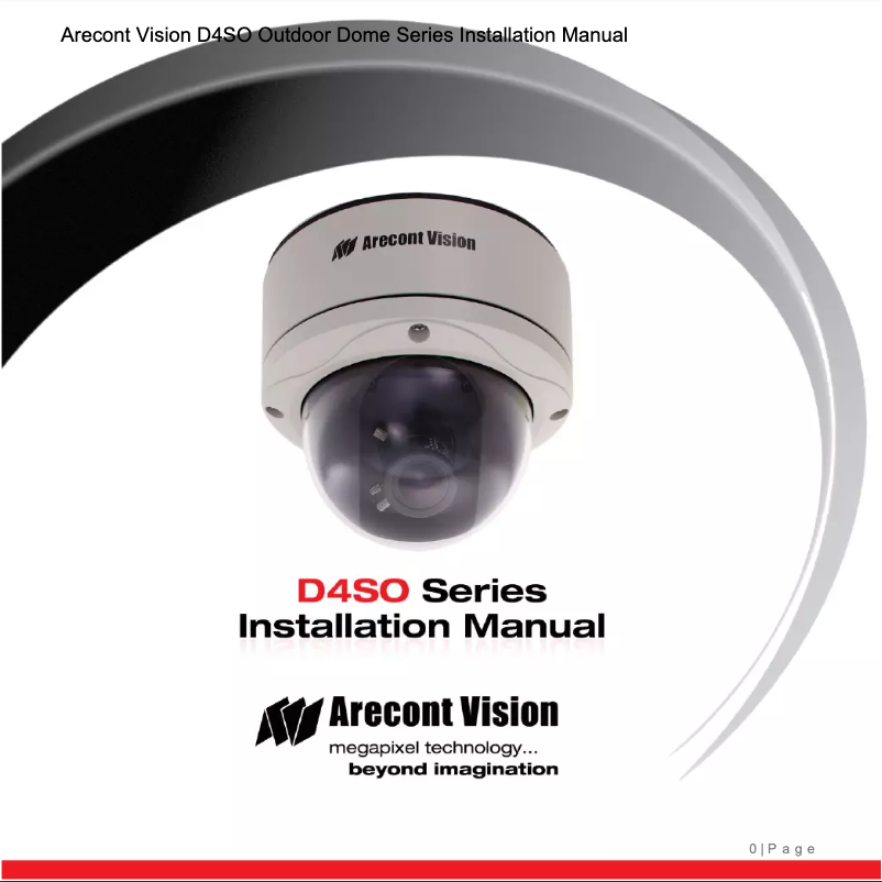 Page n°1 - Manuel utilisateur Arecont Vision MegaVideo D4SO-AV1115DN