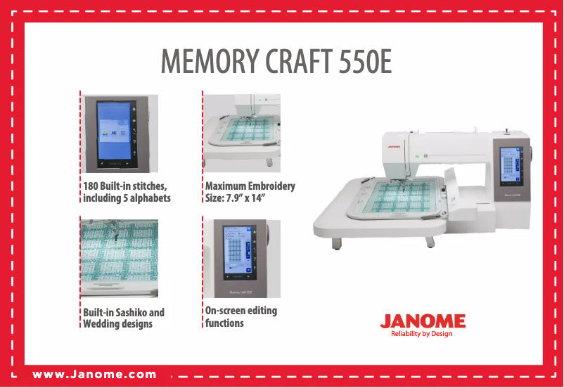 Image de la première page du manuel de l'appareil Memory Craft 550E