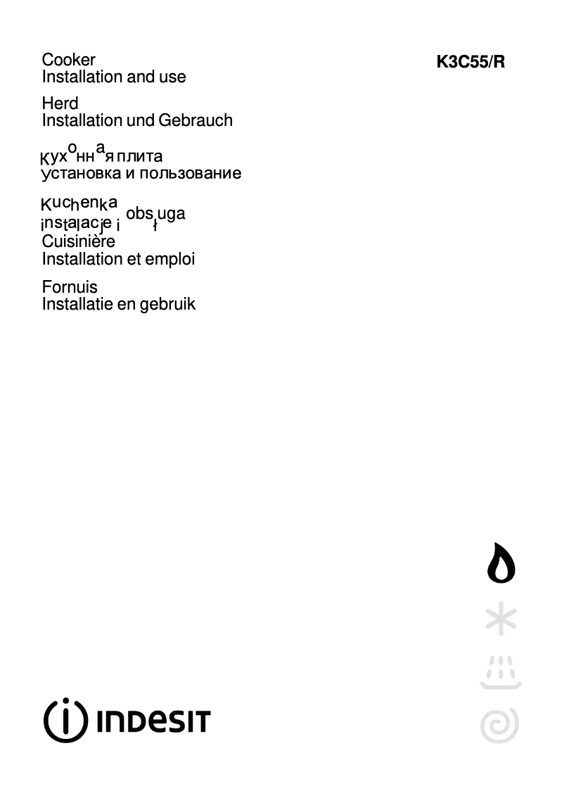 Page 1 de la notice Manuel utilisateur Indesit K 3C55 (X)