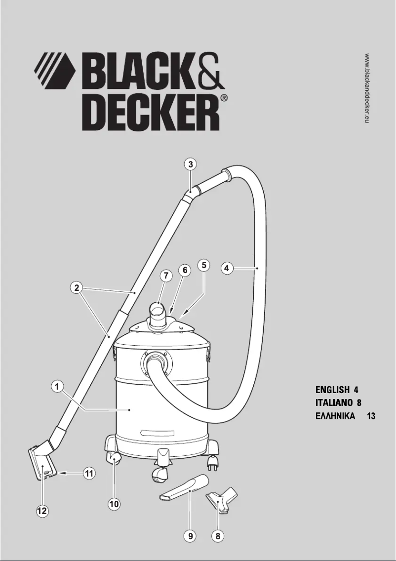 Page 1 de la notice Manuel utilisateur Black & Decker WBV1400