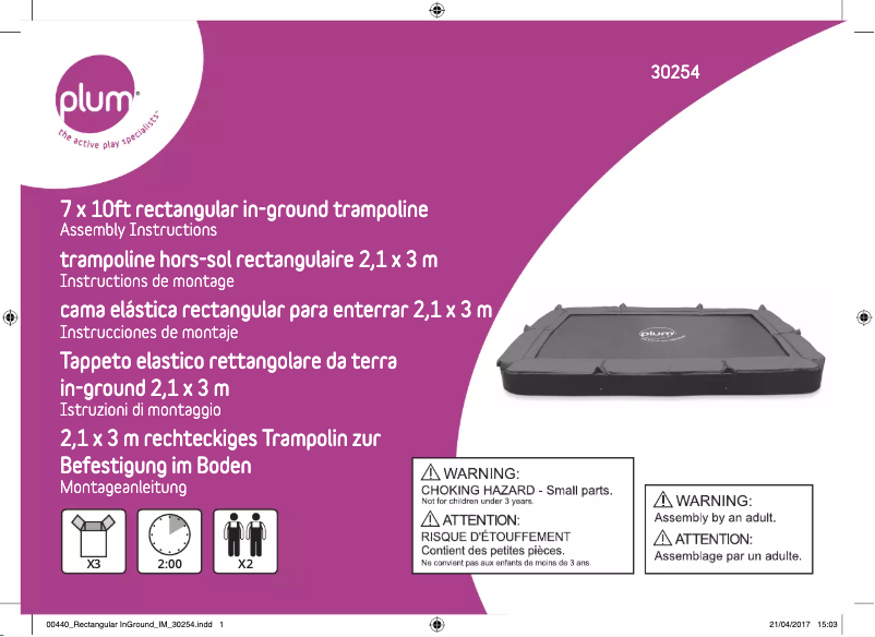 Page 1 de la notice Manuel utilisateur Plum 30254