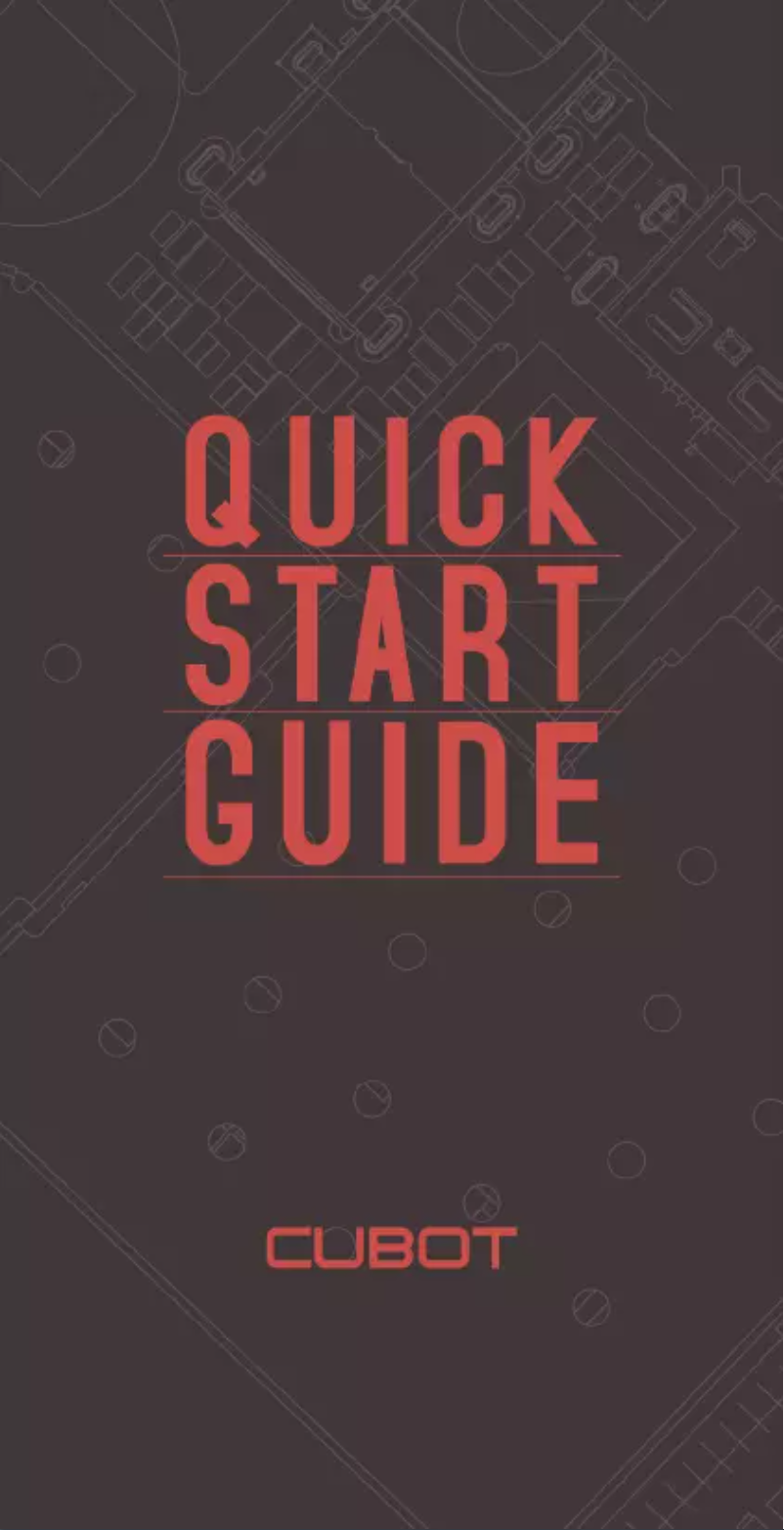 Page 1 de la notice Manuel utilisateur Cubot X6