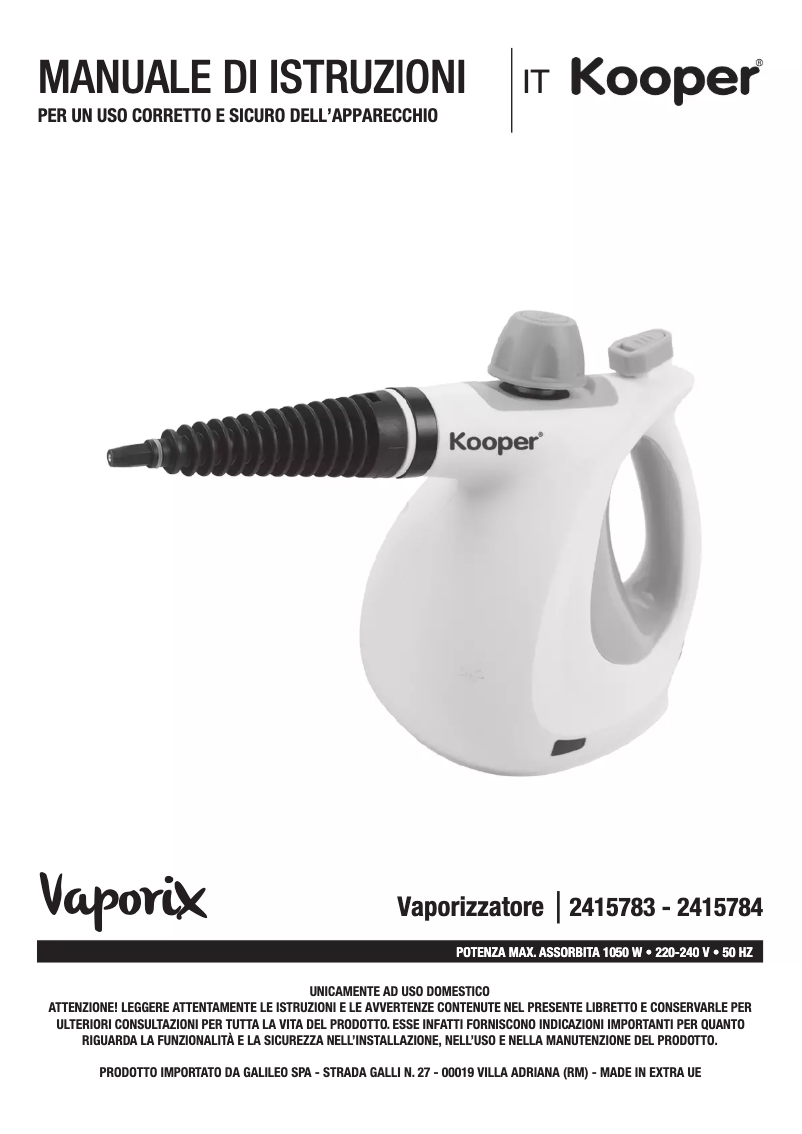 Página 1 del manual Manual de usuario Kooper 2415784