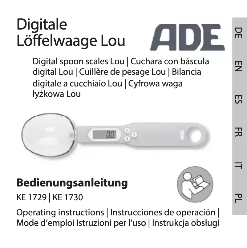 Image de la première page du manuel de l'appareil Lou KE 1730