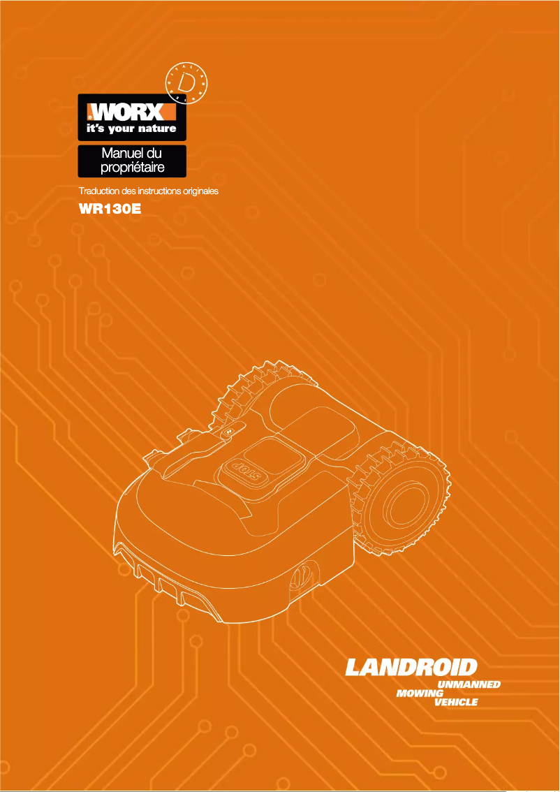 Page n°1 - Manuel utilisateur Worx Landroid S300 WR130E