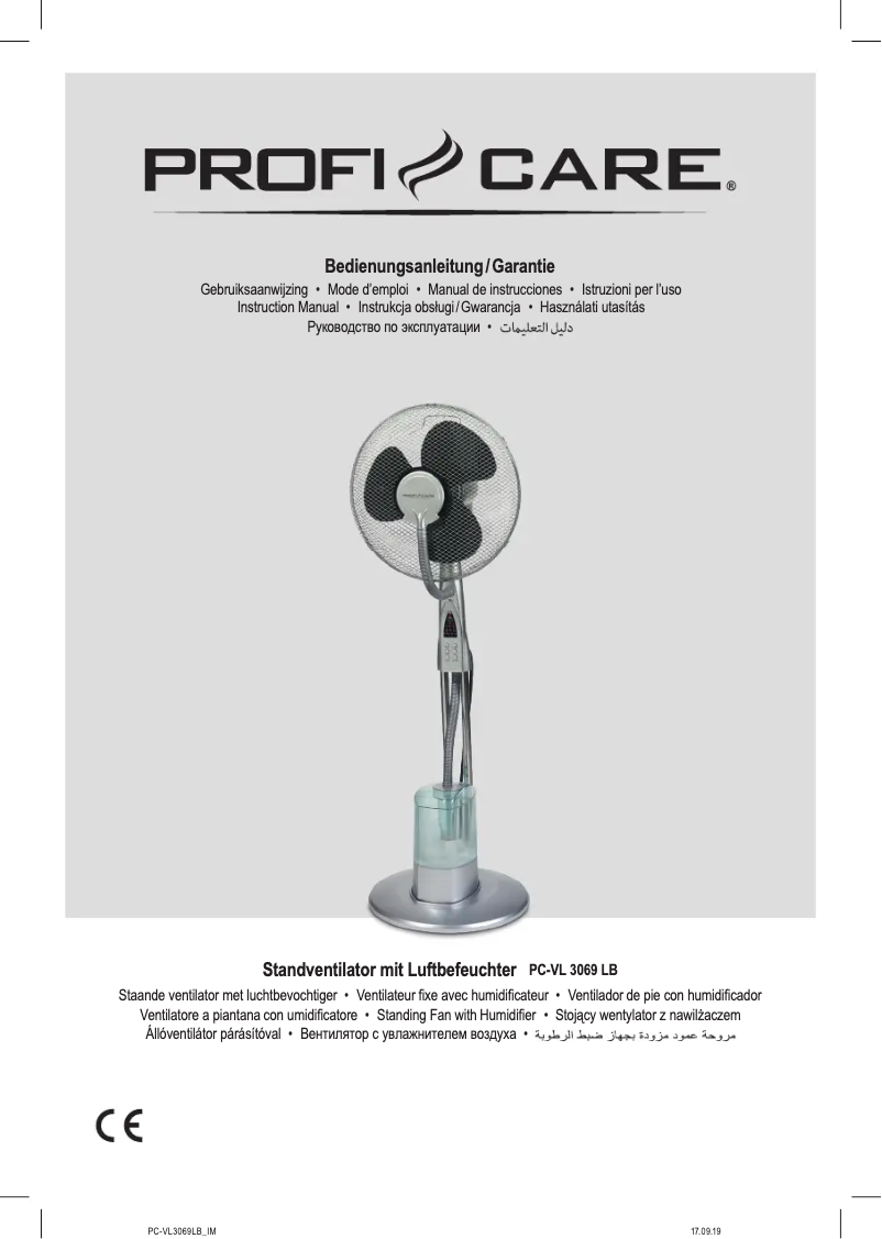 Página 1 del manual Manual de usuario ProfiCare PC-VL 3069