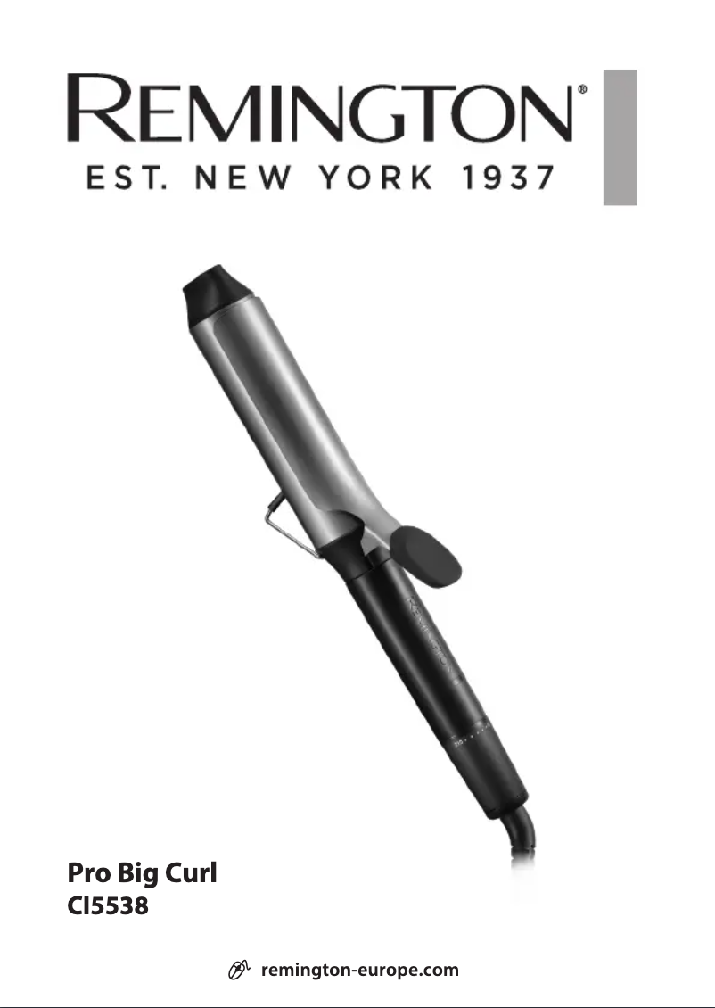 Image de la première page du manuel de l'appareil Pro Big Curl CI5538