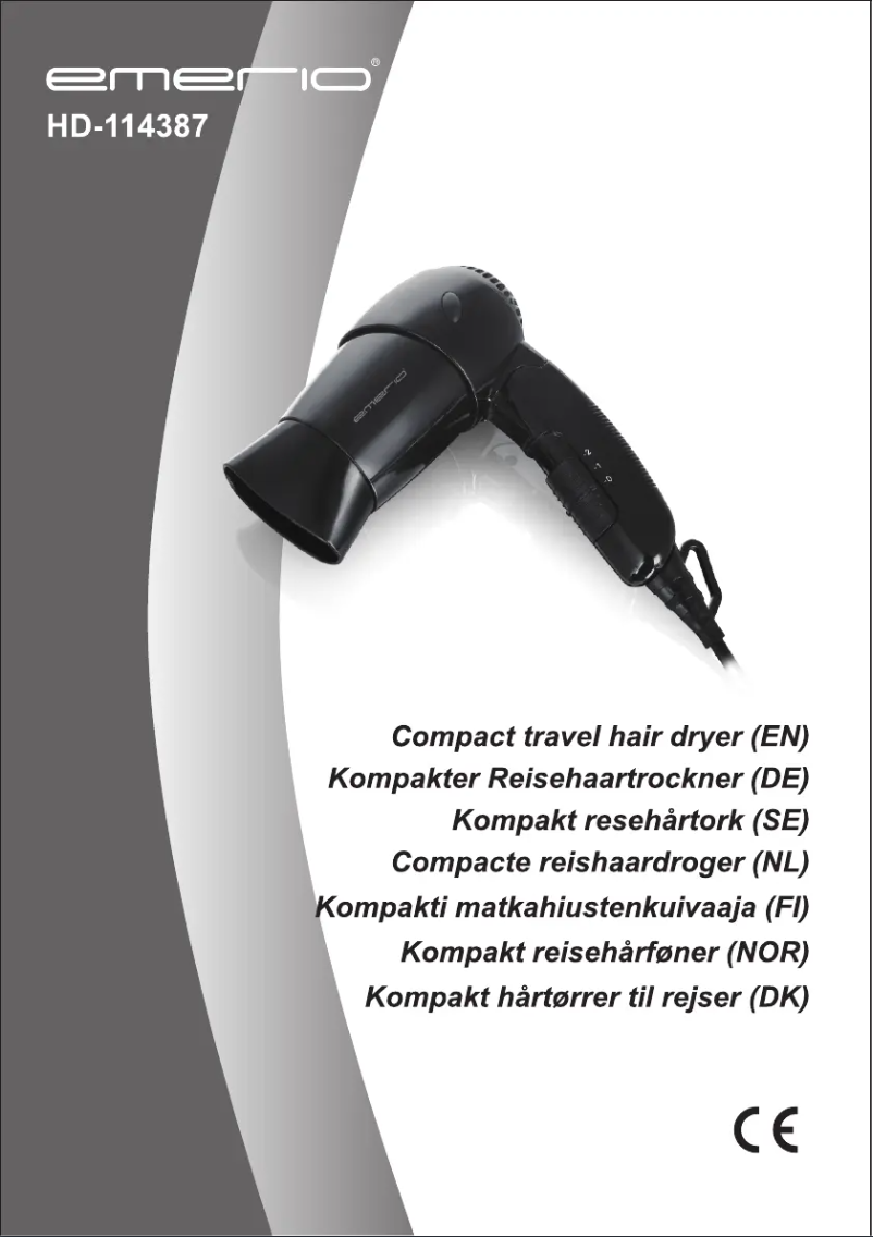 Page n°1 - Manuel utilisateur Emerio HD-114387