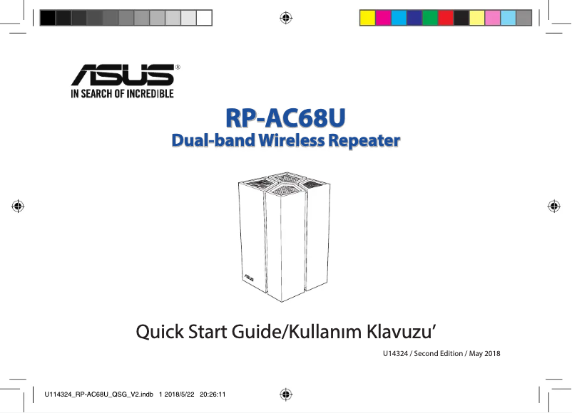 Image de la première page du manuel de l'appareil RP-AC68U