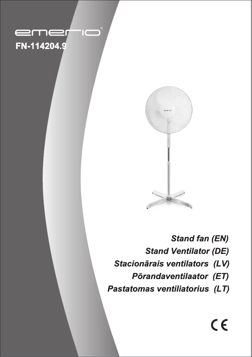 Page n°1 - Manuel utilisateur Emerio FN-114204.9