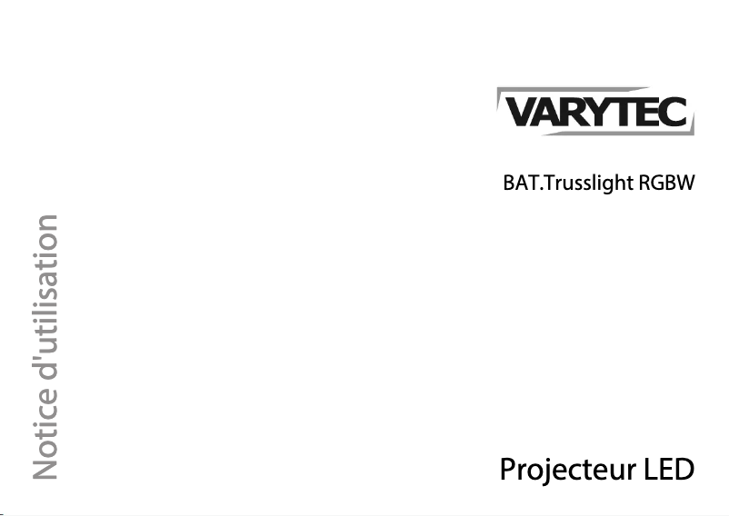 Page 1 de la notice Manuel utilisateur Varytec BAT.Trusslight