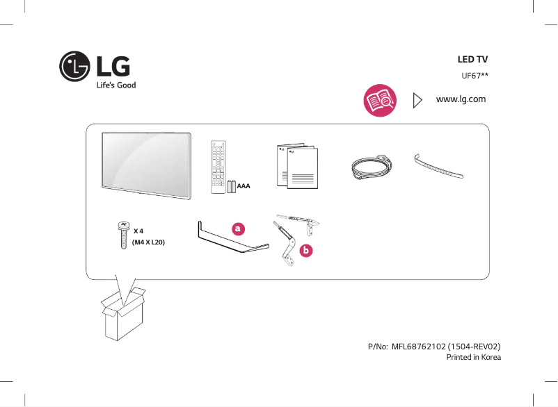 Página 1 del manual Manual de usuario LG 55UF671T